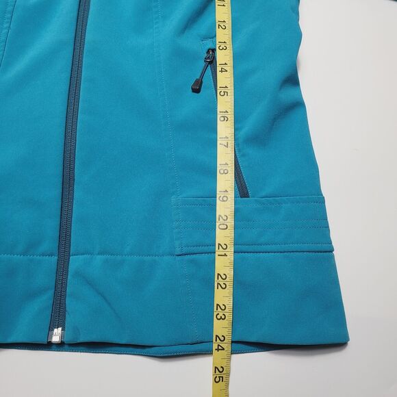 The North Face Calentito Zip Fleece Lined Softshell Jacket Women's Medium Aqua - Picture 8 of 9